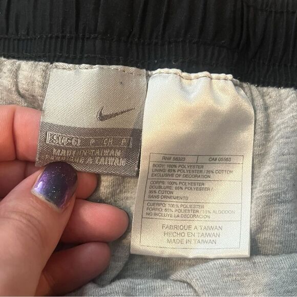 Nike Vintage Track Pants Black Jersey Knit Lined Warmup Womens Small - Picture 3 of 5